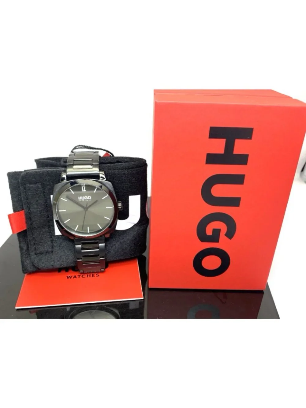 Hugo Boss Men's Watch 1530081 Quartz Black Dial Stainless Steel 40mm